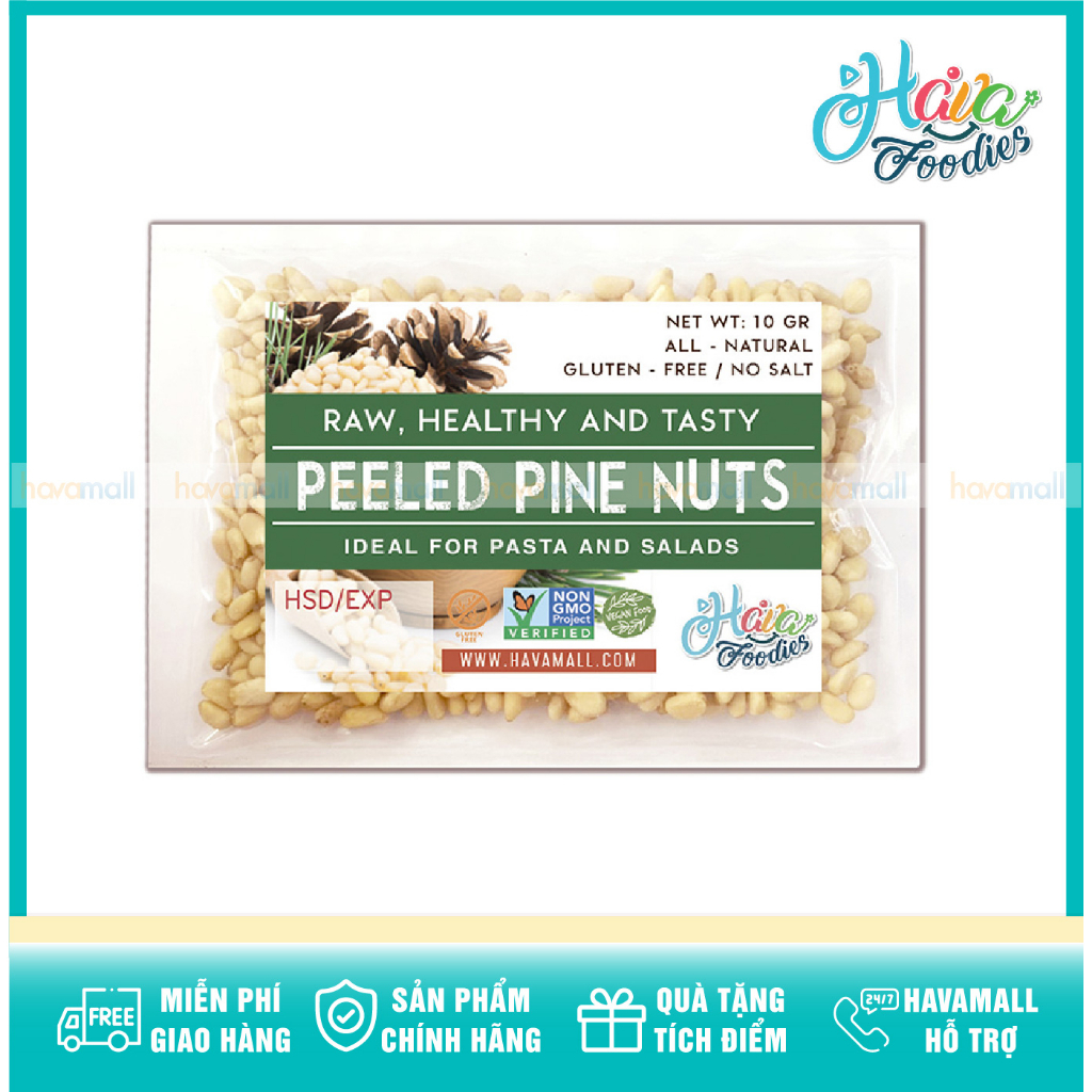 Hạt Thông Tách Vỏ Havafood Gói 10gr - Peeled Pine Nuts