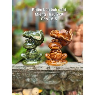 Chậu đất nung - chậu ếch tráng men