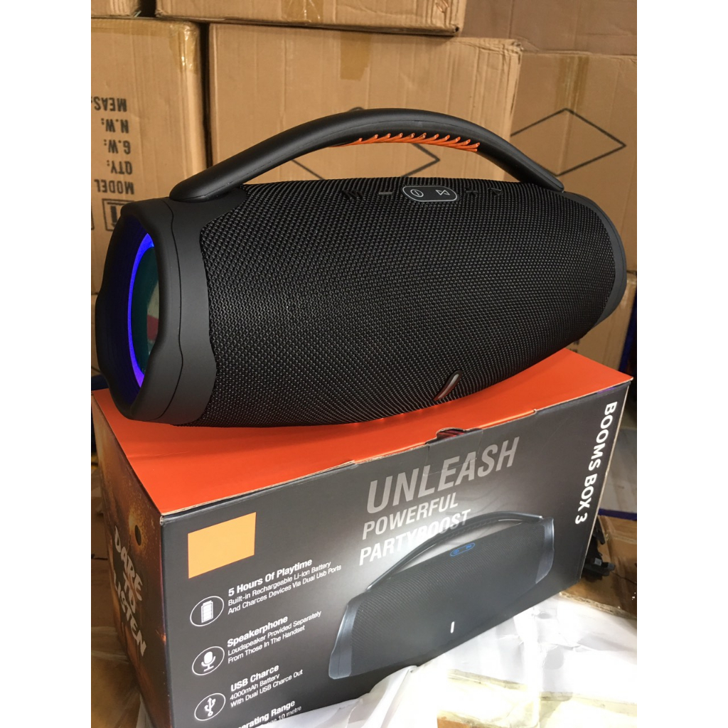 Loa Bluetooth Boombox 3 Thế Hệ Mới. Bass Mạnh Âm Thanh Lớn Cực Đỉnh Bluetooth 5.2