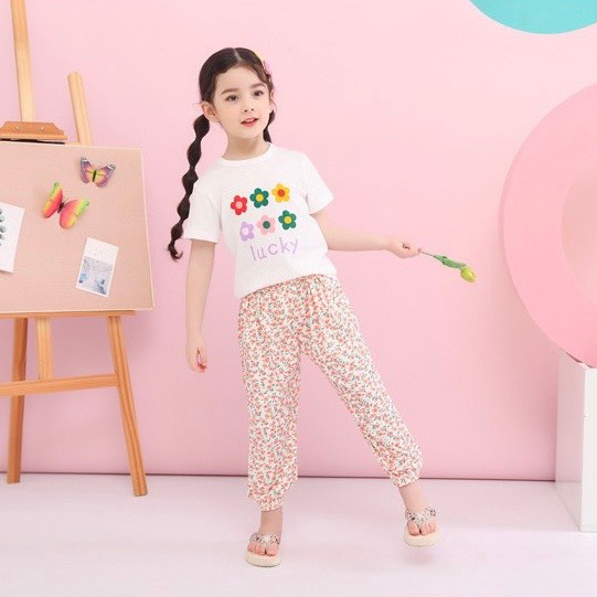 Áo Thun Bé Gái Cotton Tay Ngắn Cao Cấp Mùa Hè Họa Tiết Dễ Thương Từ 4-10 tuổi