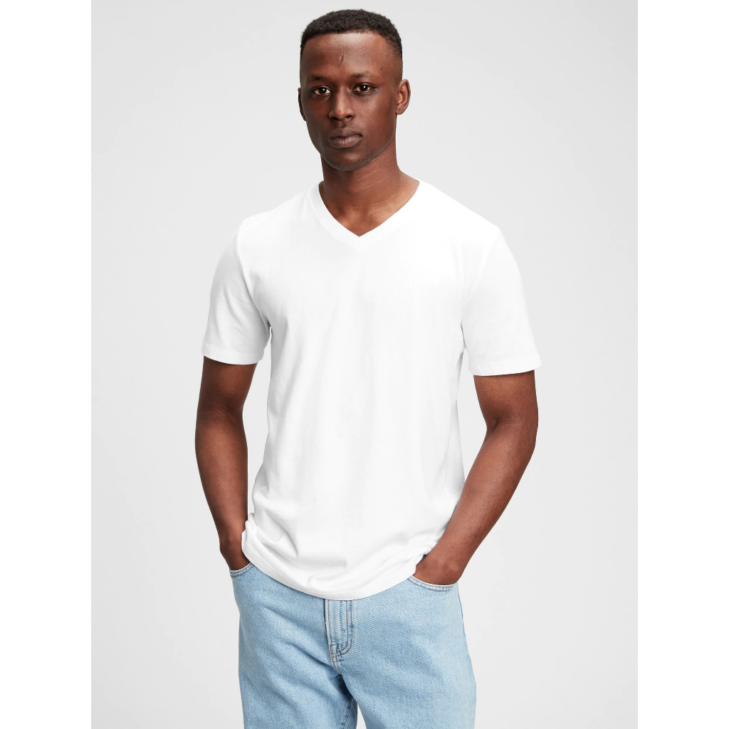 Áo phông nam cổ tim 100% cotton xuất đẹp tại Fonef