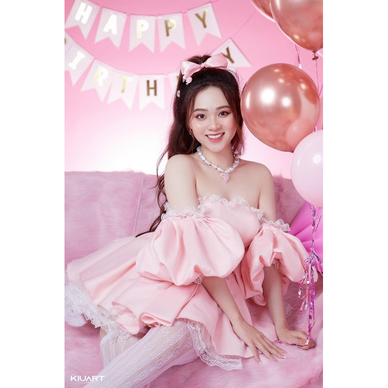 Đầm xoè công chúa trễ vai TRIPBLE T DRESS phong cách lolita -size S/M/L - MS157V