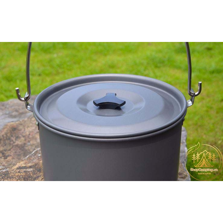 Nồi treo nhôm 4,2L dành cho 6-8 người, nồi lớn dã ngoại du lịch, cắm trại - Camping VietNam