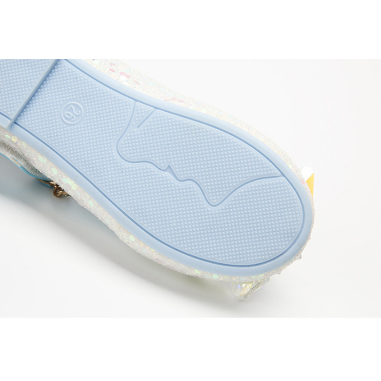 Giày búp bê công chúa Elsa cho bé 3-8 tuổi đính đá cao cấp mềm êm chân bé