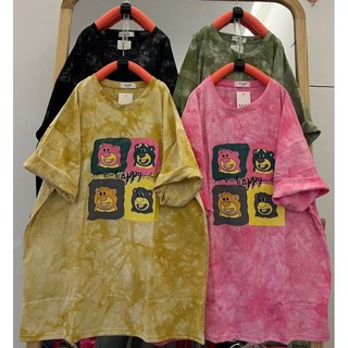 Áo thun loang màu in hình cá tính