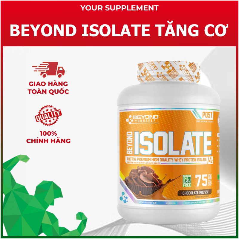 Sữa Tăng Cơ BEYOND ISOLATE Hormone-Free BEYOND YOURSELF 2,27KG