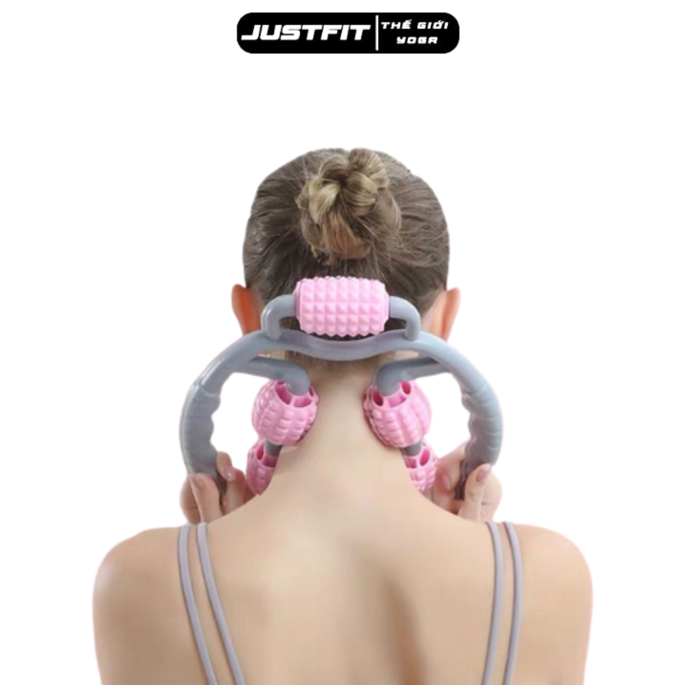 Con lăn massage JUSTFIT cổ vai gáy, thon gọn eo, bắp chân, bắp tay
