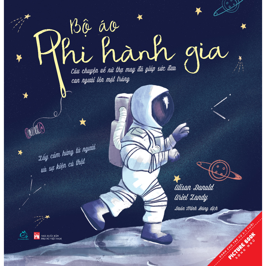 Sách tranh song ngữ Bộ áo phi hành gia (Cho trẻ từ 3-7 tuổi) - ehomebooks