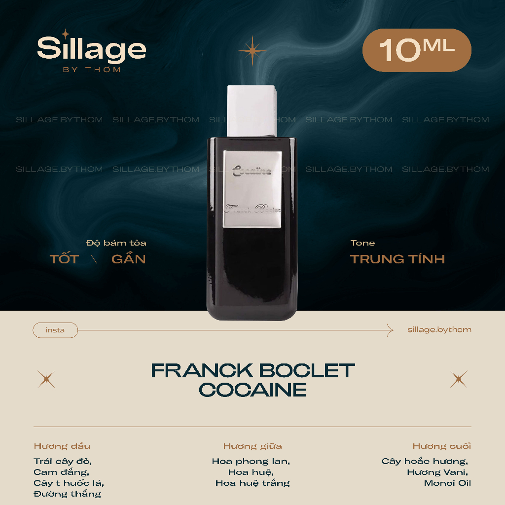 FRANCK BOCLET COCAINE EDP | Mẫu thử nước hoa unisex