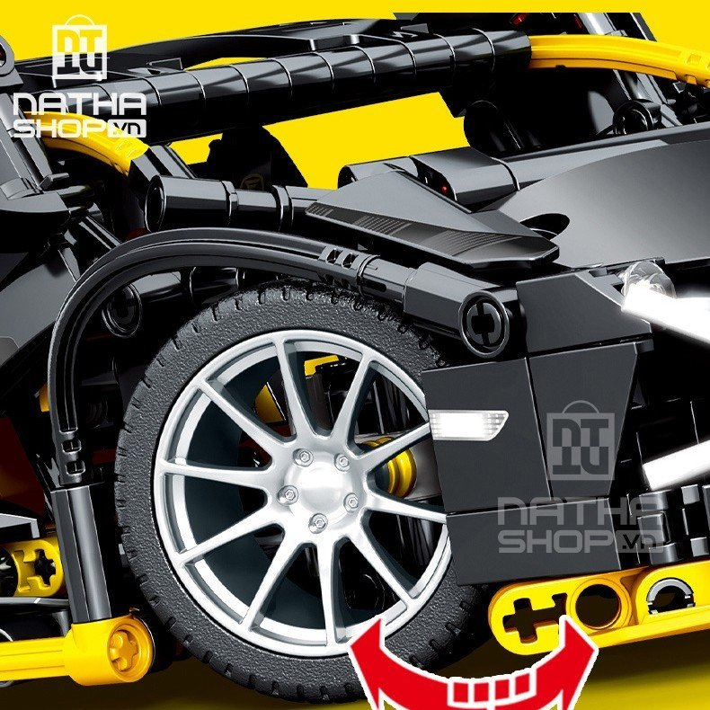 Mô Hình Lắp Ráp LEGO TECHNIC Lamboghini Aventador Black Gold RC701954 tỉ lệ 1:14 1254 PCS