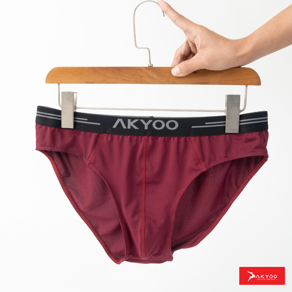 Quần Lót Nam Tam Giác Bigsize AKYOO, vải cotton thun lạnh co giãn 4 chiều thoáng khí - SIP TG