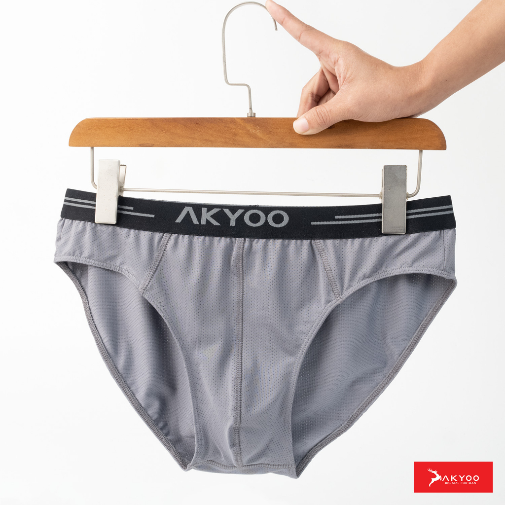 Quần Lót Nam Tam Giác Bigsize AKYOO, vải cotton thun lạnh co giãn 4 chiều thoáng khí - SIP TG