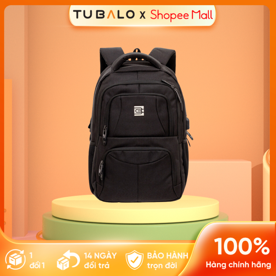 Balo laptop TUBALO thương hiệu Bruno Cavalli 8670 chính hãng chống thấm nước Đỏ làm chống sốc chất lượng