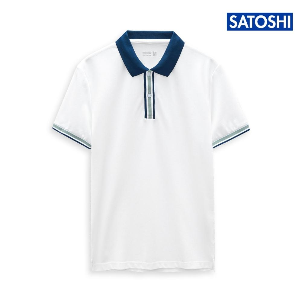 |Satoshi| Áo Polo STS Micro Pique SAPL84 Viền Cổ Xanh Phong Cách Sang Trọng Chất Co Giãn Dễ Phối Đồ