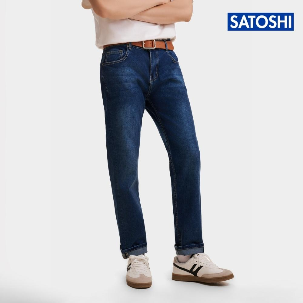 | Satoshi | Quần Jean Nam SAQJ55 slimfit màu xanh đậm