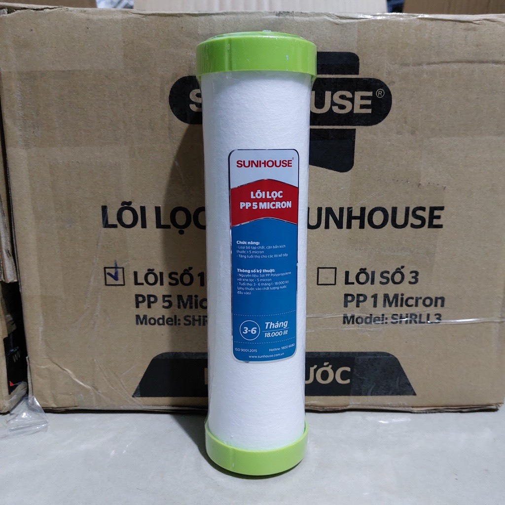 Bộ Lõi Lọc Nước Sunhouse 1,2,3 Chính Hãng