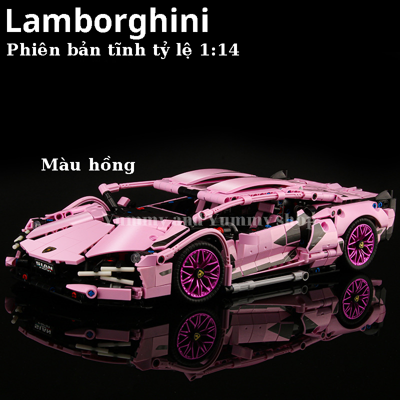Xe đua Lamborghini 1:14 phiên bản tĩnh 1280 mảnh ghép/Racing car Lamborghini 1:14 -static-1280 pcs
