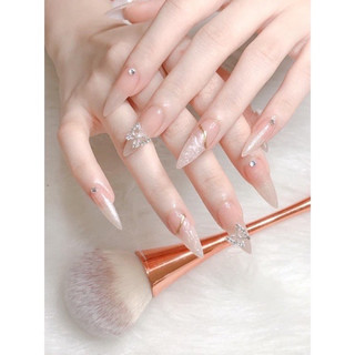 Nailbox thiết kế hồng bướm nổi