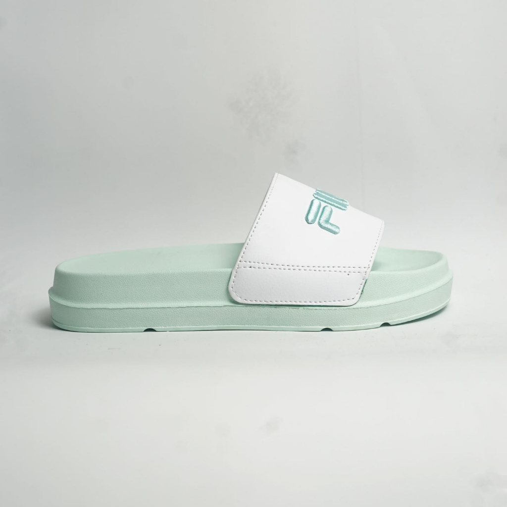 Dép quai ngang nữ FILA, đế cao 4cm, unisex, êm chân, bền, chữ thêu nổi, kiểu dáng mới lạ, phù hợp mọi hoat động