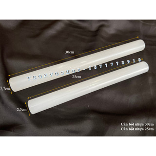 Cây cán bột nhựa 25cm