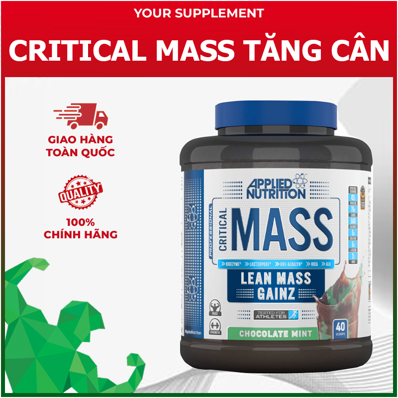 Sữa Tăng Cân, bổ sung dinh dưỡng, tăng cân tăng cơ nạc Critical Mass Professional