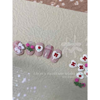 charm tim trang trí móng,charm tim mới