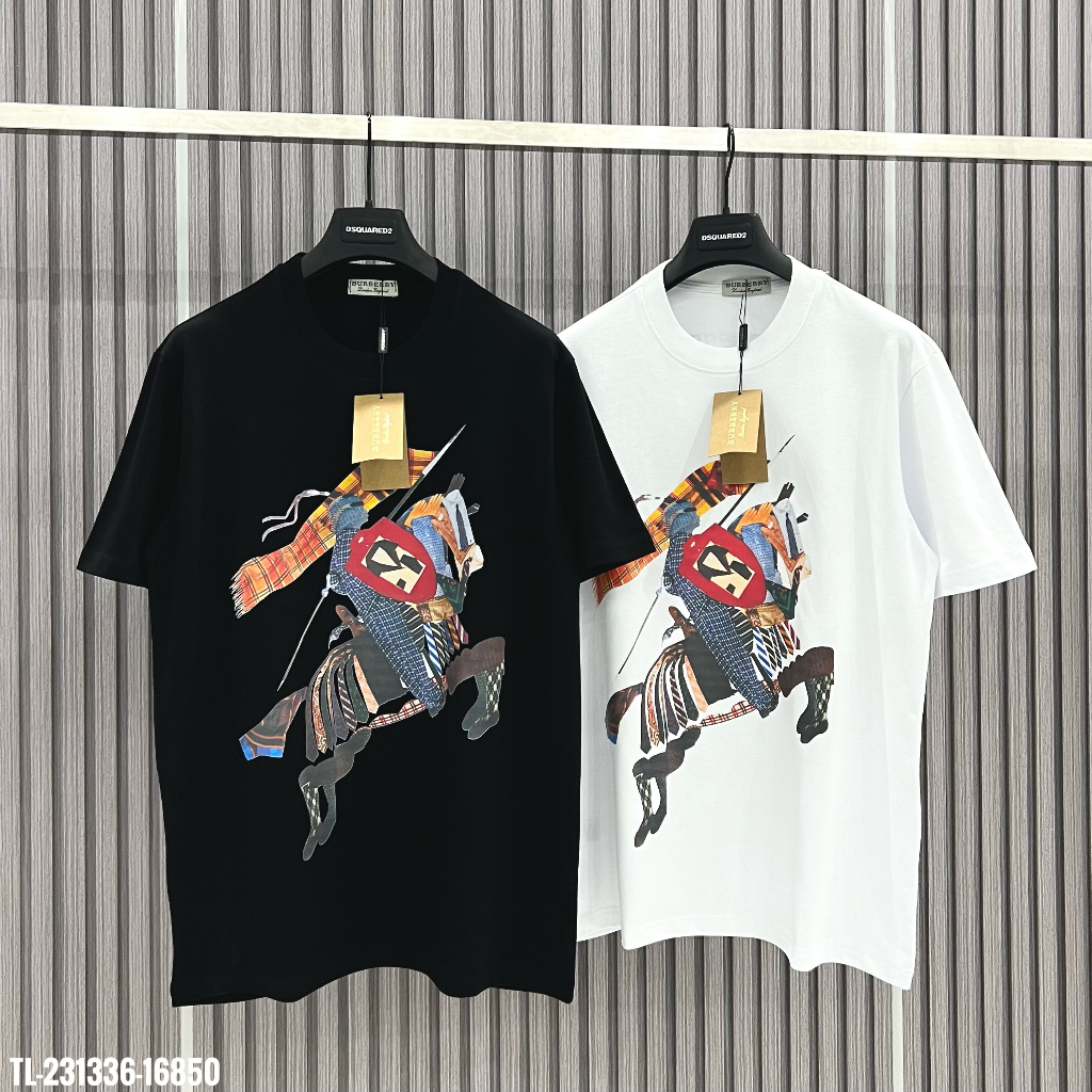 🔥Hot🔥Áo thun Burberry in hình thiết kế hot trend Nam nữ New 2023