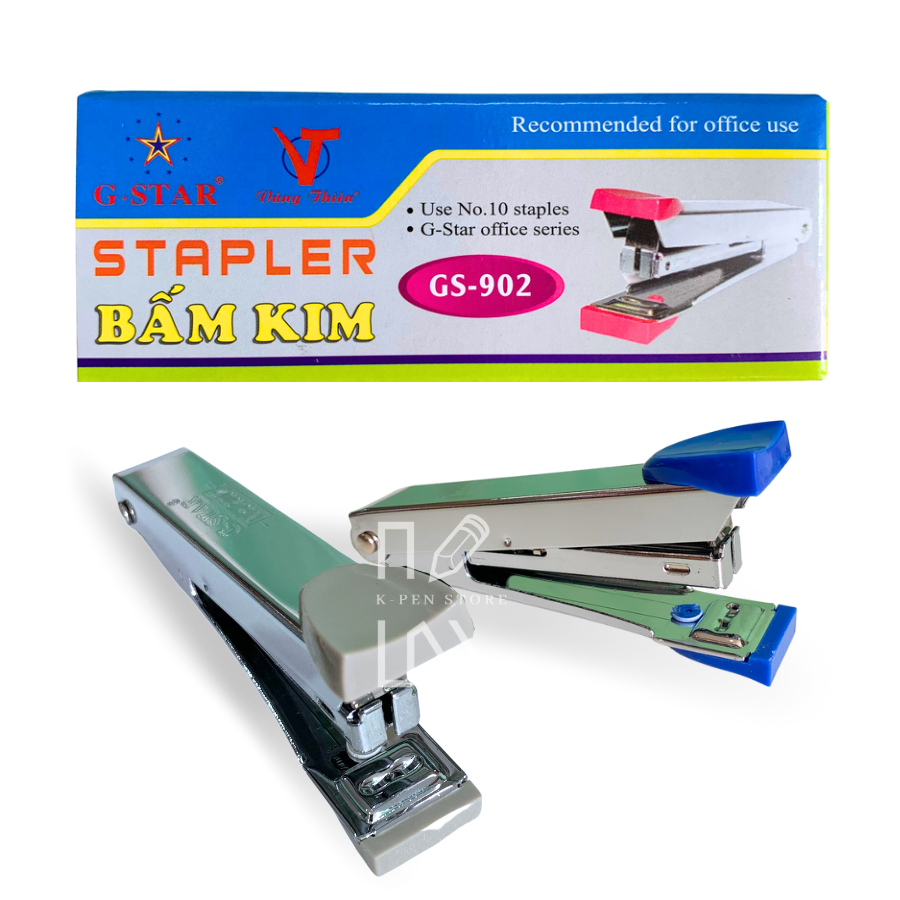 Bấm Kim Số 10 G-Star GS902 Công Suất Bấm 1 Tờ ( Màu Ngẫu Nhiên )