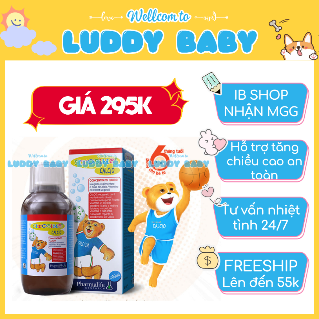 Fitobimbi Calcio Bổ Sung Canxi Và Vitamin D Cho Bé - Calcio Bimbi Của Hãng Fitobimbi - Nhập Khẩu Chính Hãng Ý