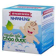 Bán lẻ Bột pha nước tắm trẻ em Nhân Hưng gói