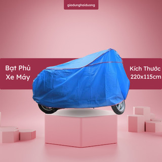 Bạt phủ xe máy chống mưa, nắng, bụi bẩn chất lượng cao chống thấm tuyệt đối, bao trùm cả xe