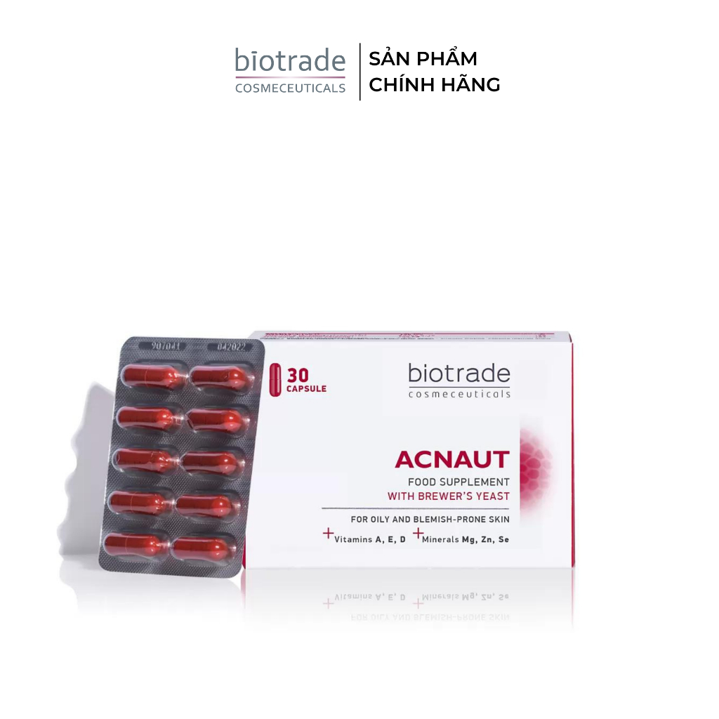 Viên uống dành cho da mụn Acnaut Food Supplement