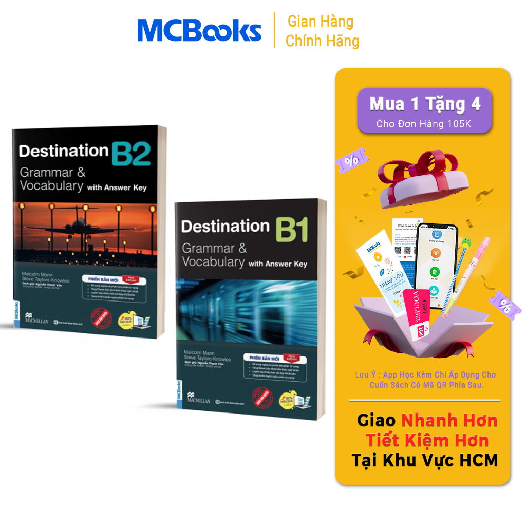 Sách Trọn Bộ Giáo Trình Destination Grammar & Vocabulary B1, B2, C1&C2 (Kèm Đáp Án) Lẻ/combo | BigBuy360 - bigbuy360.vn