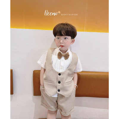 Set bộ gile Beemo bảnh bao 4 chi tiết mùa hè chất liệu tech Hàn cao cấp mặc đi chơi, sự kiện cho bé từ 1-7 tuổi 22370B