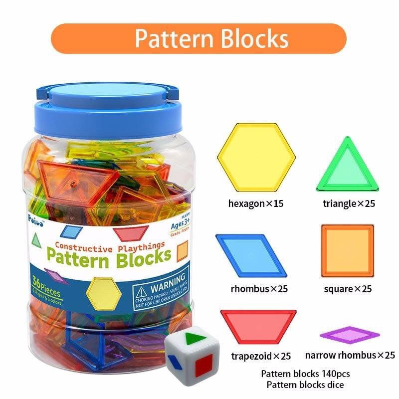 Bộ xếp hình Paico Pattern Blocks (36pcs)