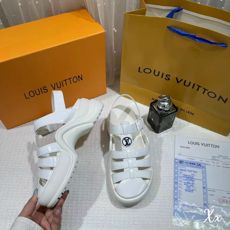 Sandal rọ LV hàng QC fullbox - Kèm video thật