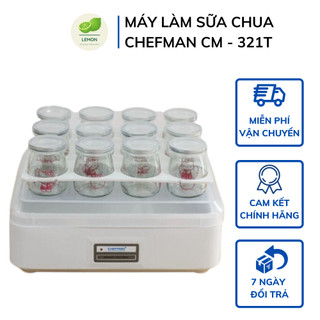 Máy làm sữa chua chefman cm-321t, có khay chống vỡ cốc an toàn