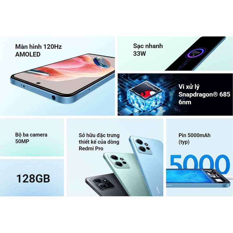 Điện thoại Xiaomi Redmi Note 12 Chính hãng