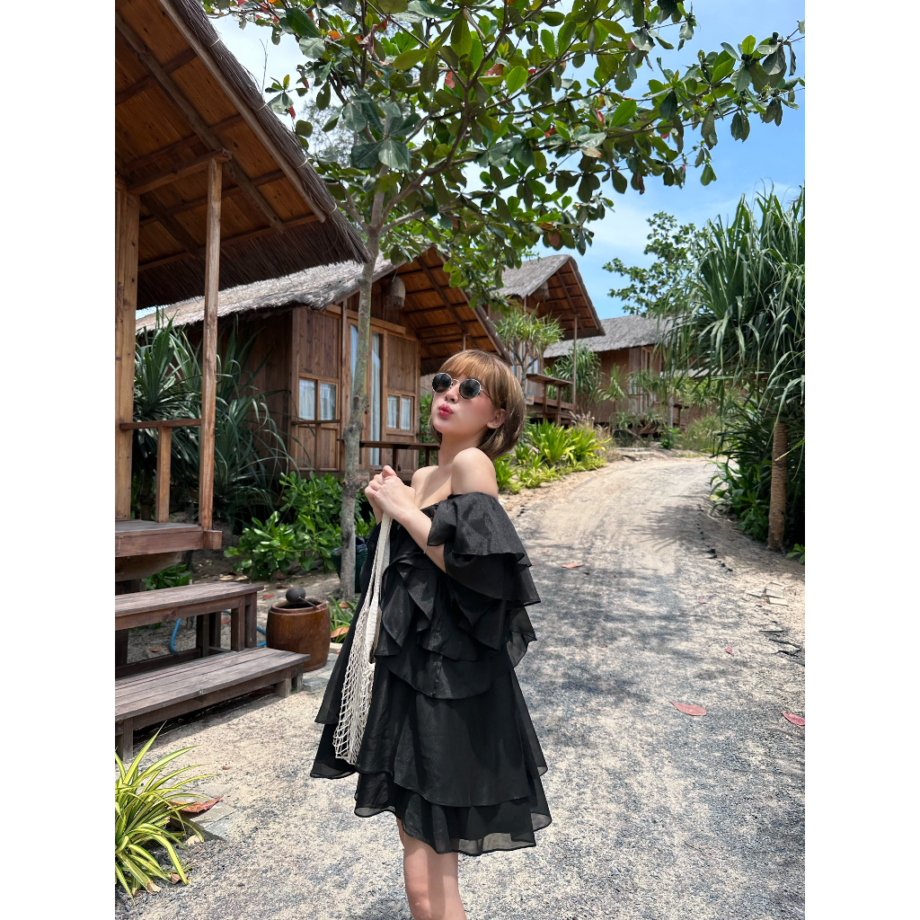 Đầm cánh tiên xòe