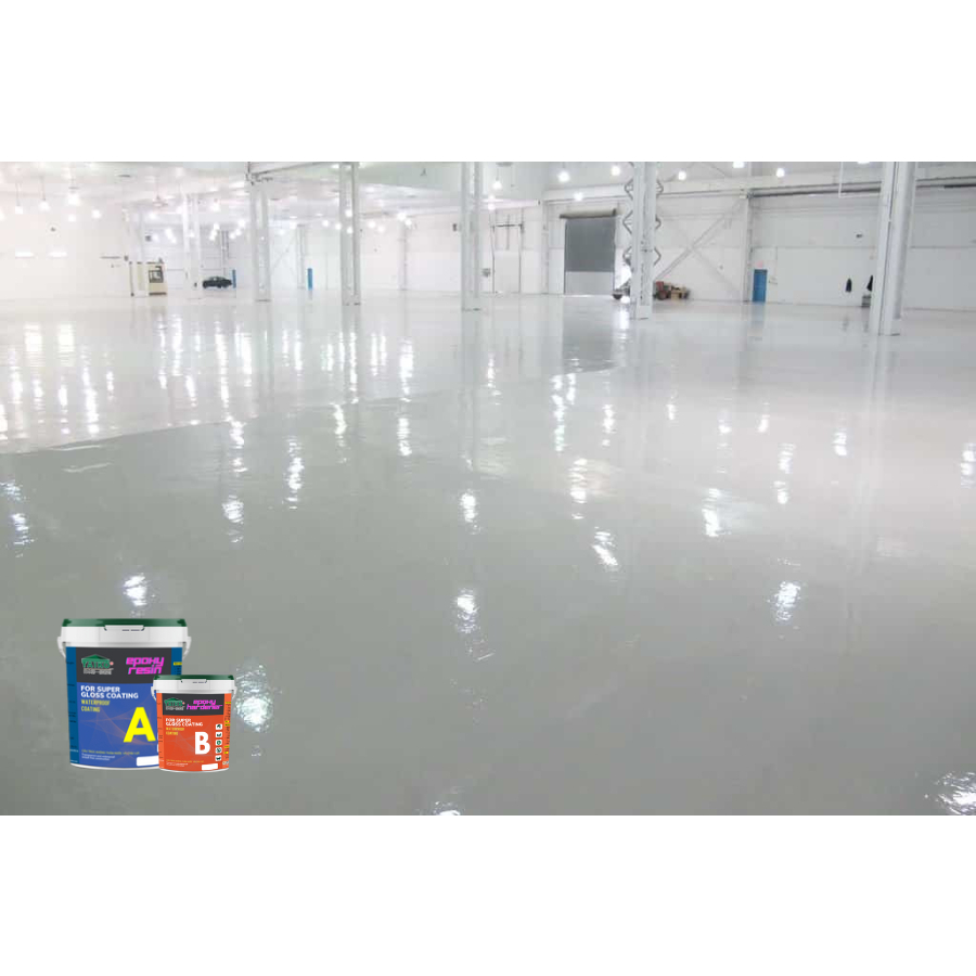 Sơn Chống Thấm TAIKOMI Epoxy Set 5 Lít - Chống thấm A /B trong suốt, sử lý chống thấm mặt sàn nhà vệ sinh,gạch men