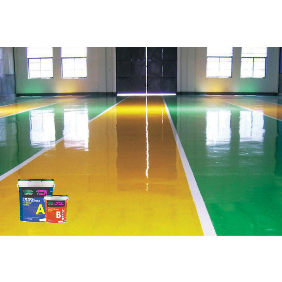 Sơn Chống Thấm TAIKOMI Epoxy Set 5 Lít - Chống thấm A /B trong suốt, sử lý chống thấm mặt sàn nhà vệ sinh,gạch men