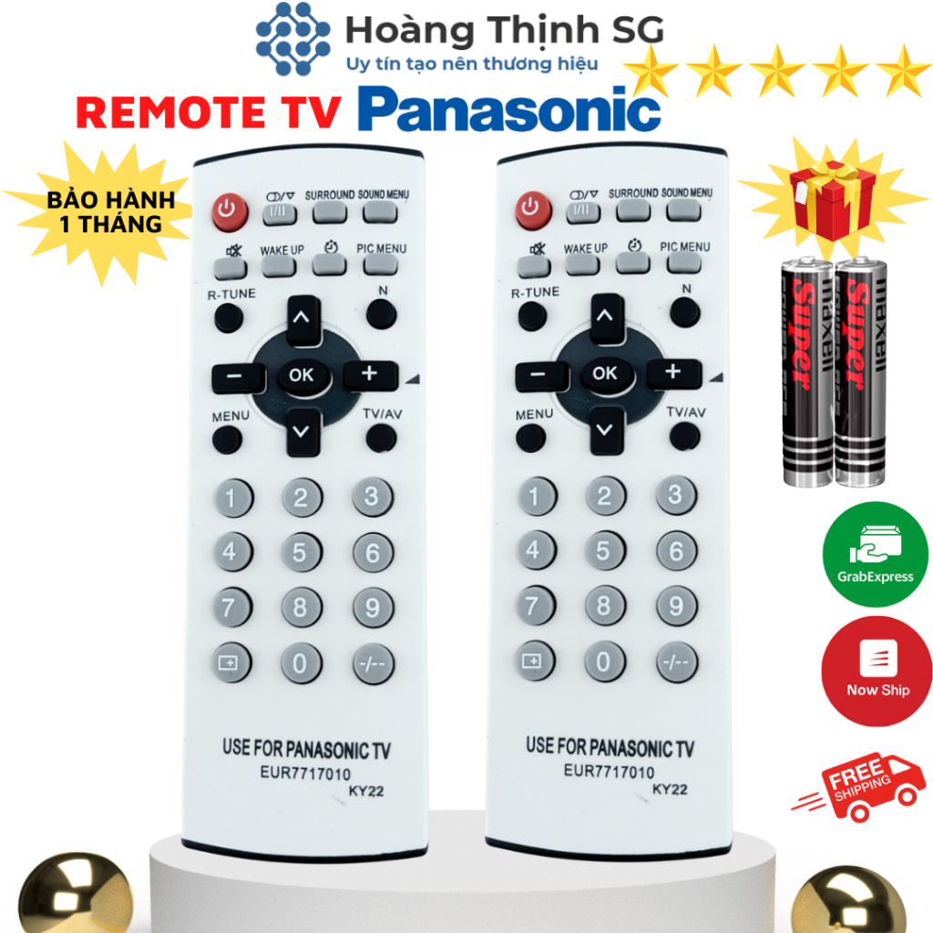Remote TV Panasonic đời cũ  Tặng kèm pin