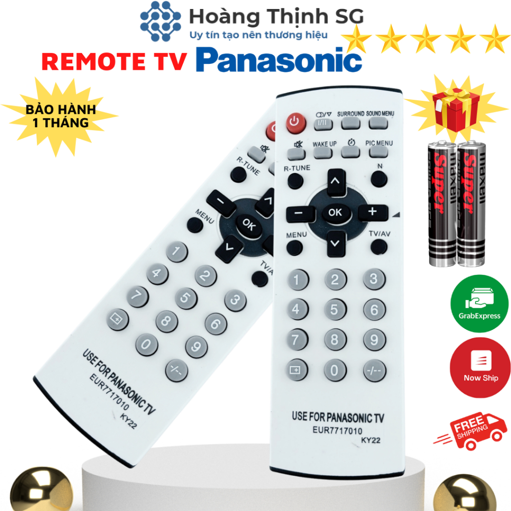 Remote TV Panasonic đời cũ  Tặng kèm pin