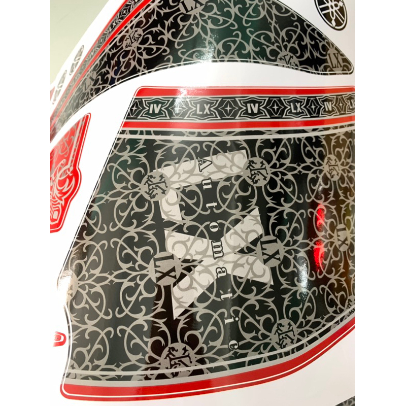 Tem xe Nouvo 4 LX đỏ đen hàng nhập Thái Lan theo xe chất lượng cao dành riêng cho dòng xe nouvo 4