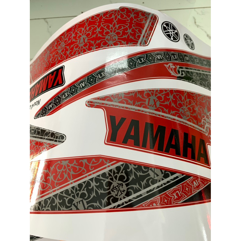 Tem xe Nouvo 4 LX đỏ đen hàng nhập Thái Lan theo xe chất lượng cao dành riêng cho dòng xe nouvo 4