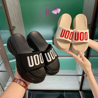 Dép bánh mì quai ngang nâng chiều cao 5cm ,dép độn đế nữ thời trang DBM02