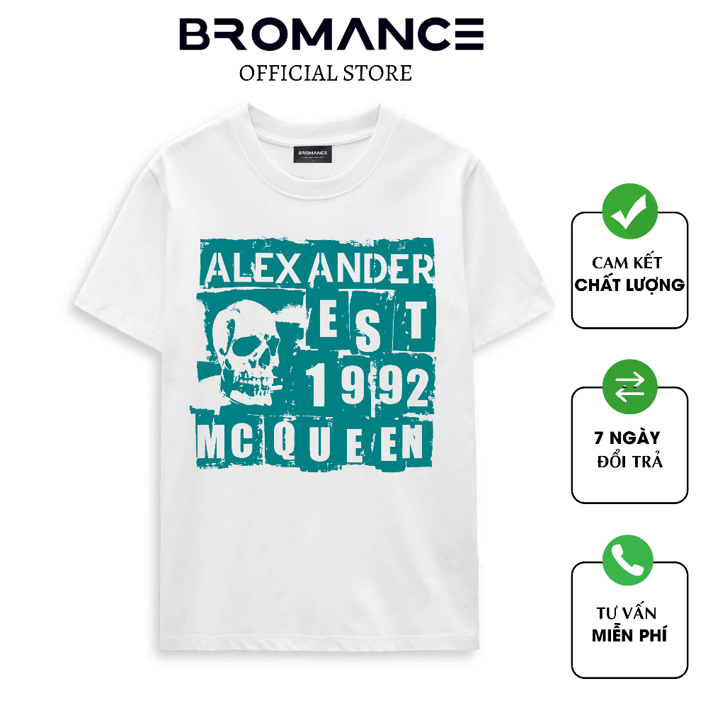 Áo thun nam tay ngắn MCQ form regular chất cotton cao cấp co giãn - BROMANCE