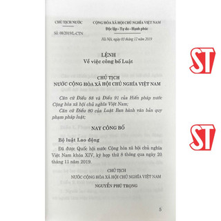 [Sách] Bộ luật lao động (hiện hành)