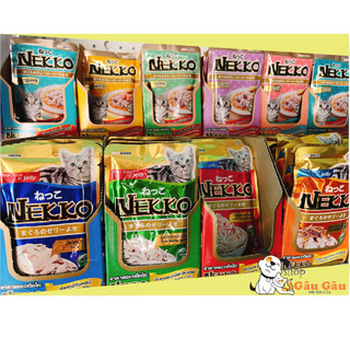 [32 vị] Pate Nekko các loại cho mèo [Gói 70g]