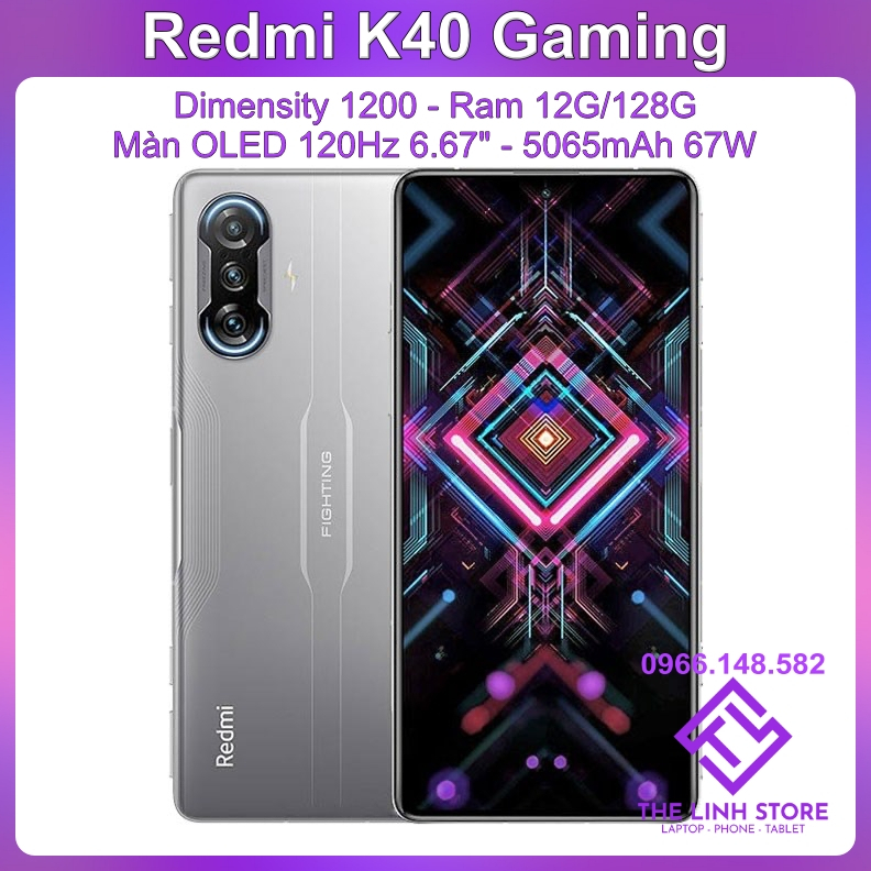 Điện thoại Xiaomi Redmi K40 Gaming Edition - Dimensity 1200 ram 12G